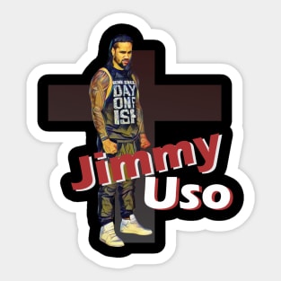 wrestle jimmy uso Sticker